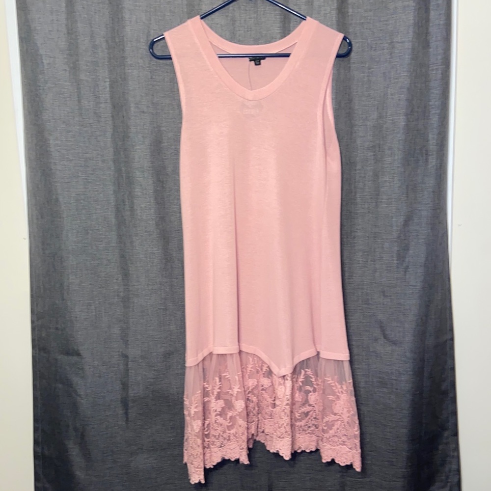 Coco+Carmen sleeveless lace trim dress